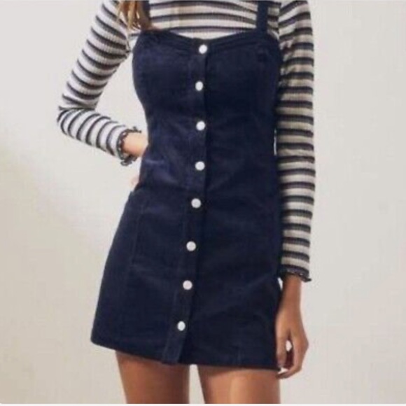 NWT Pacsun Corduroy Button Up Mini Dress - Picture 3 of 9